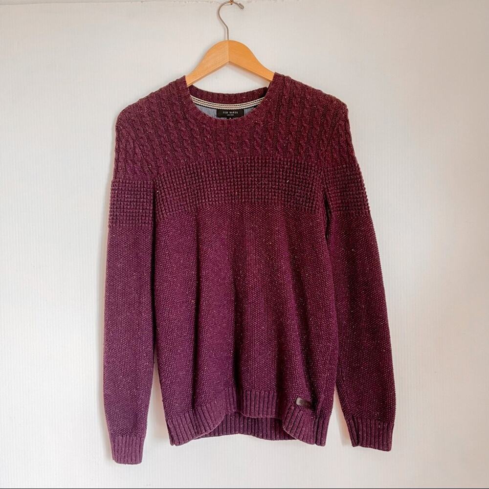 Ted Baker London | Sweater Red Cable Knit
